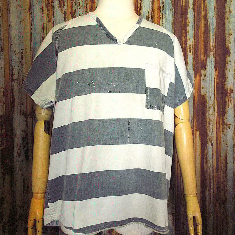 ビンテージ80's○Robinson Textilesプリズンシャツsize L○231024