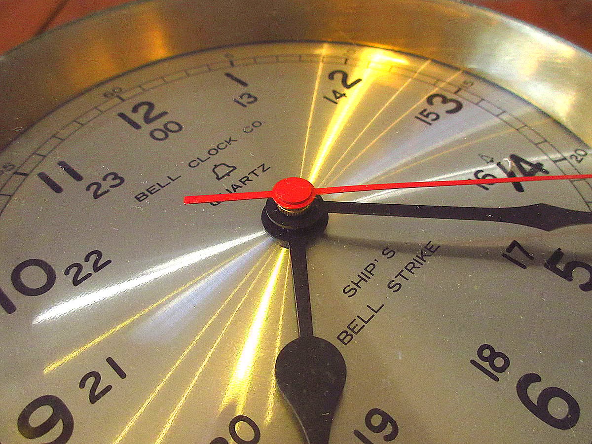 ビンテージ○BALL CLOCK CO.ブラスシップスクロック○240109k7 ビンテージ○BALL CLOCK CO.ブラスシップスクロック○240109k7