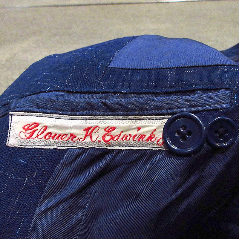 ビンテージ50's○Jlaya Houseカスリ柄レーヨン2Bスーツ