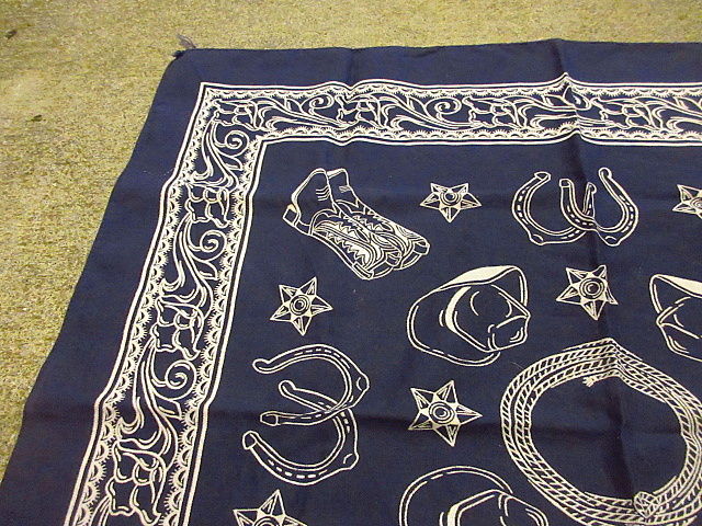 ビンテージ60's○上鼻象マークWASHFAST COLORSウエスタン柄コットン