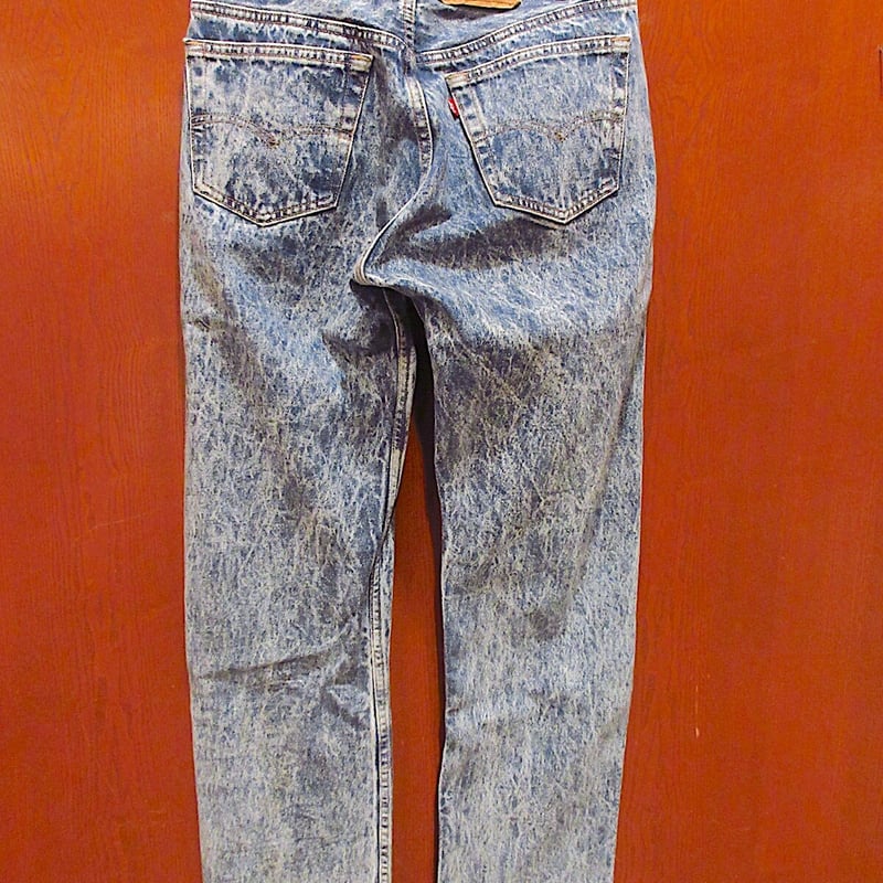 ビンテージ80's○Levi's 501ケミカルウォッシュ実寸W80cm○211111r3-m