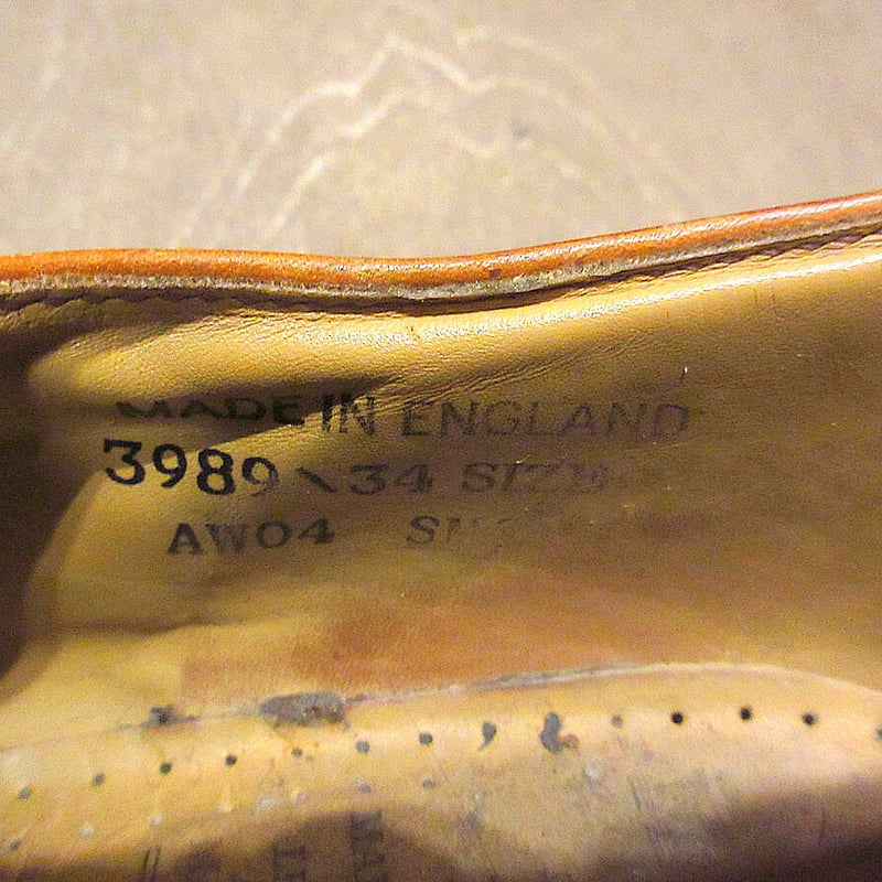 MADE IN ENGLAND Dr.Martens 3989ウイングチップ5ホールシューズ茶