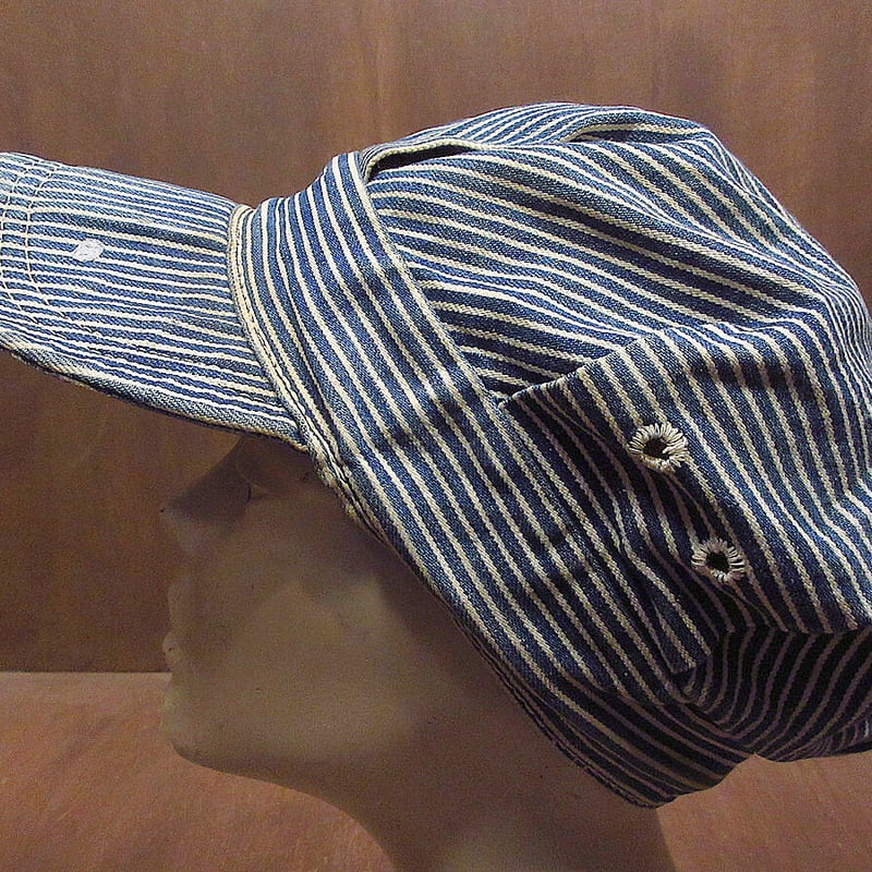 ビンテージ70's○Levi'sヒッコリーストライプワークキャップ○221222i3