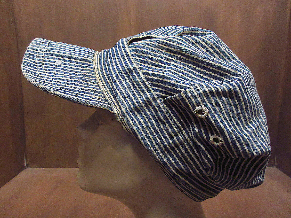 ビンテージ70's○Levi'sヒッコリーストライプワークキャップ○221222i3