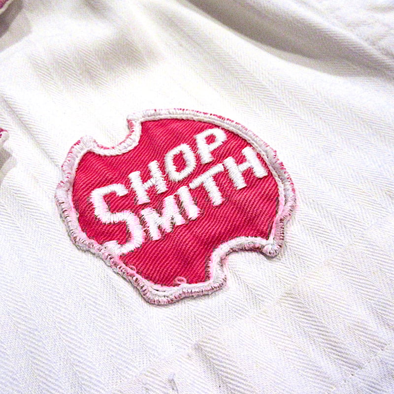 ビンテージ50's○K.W.B. MFG CO. HBTショップコート白×赤size 44