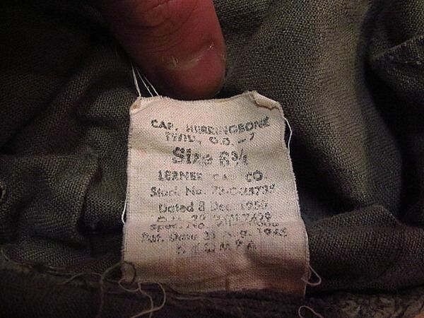 ビンテージ40's○U.S.ARMY HBTフィールドキャップ○odst 1940s