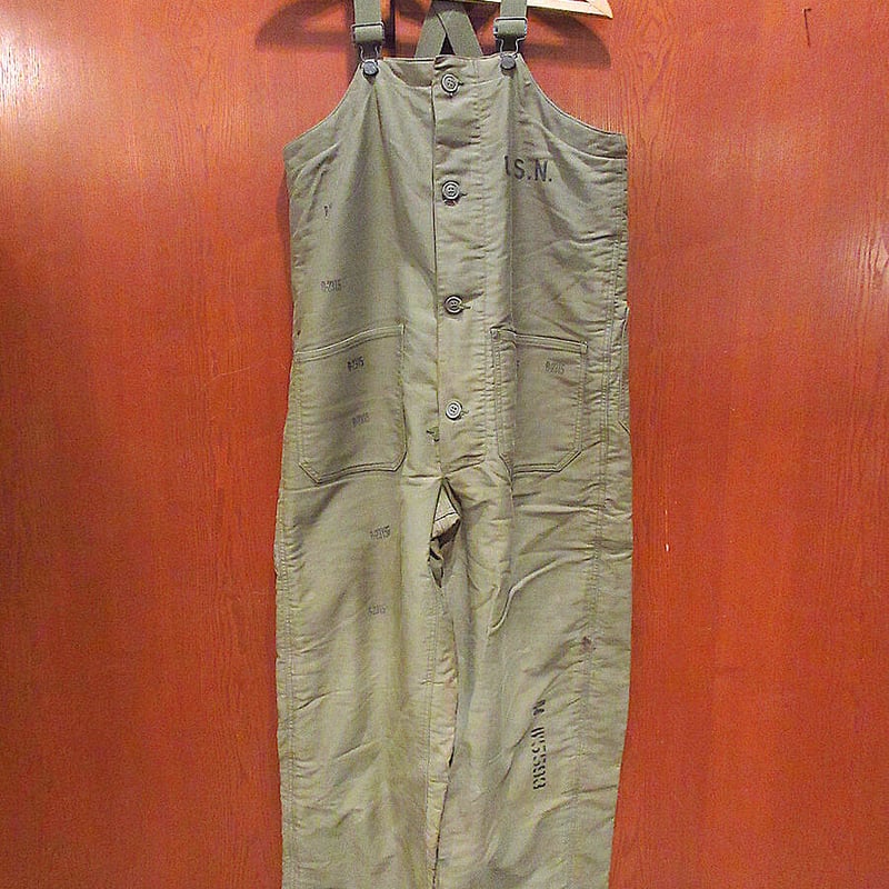 40's vintage usnavy deck bib Vintage WW2 Blue U.S NAVY USN
