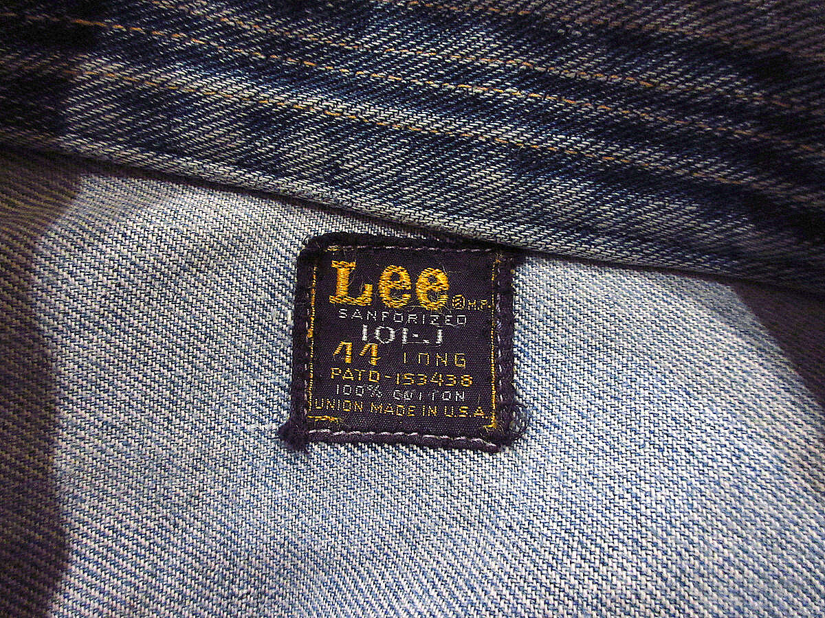 ビンテージ60's○Lee 101-Jデニムジャケットsize 44-L○220222s5 ビンテージ60's○Lee 101-Jデニムジャケットsize 44-L○220222s5