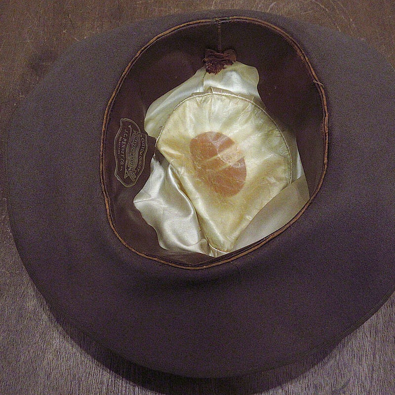 ビンテージ40's○J.C.PENNEYフェルトフェドラハット○221224j1-m-ht-f