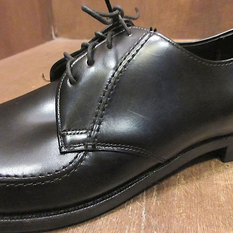 ビンテージ50's60's○DEADSTOCK CALUMETレザーUチップシューズ黒size