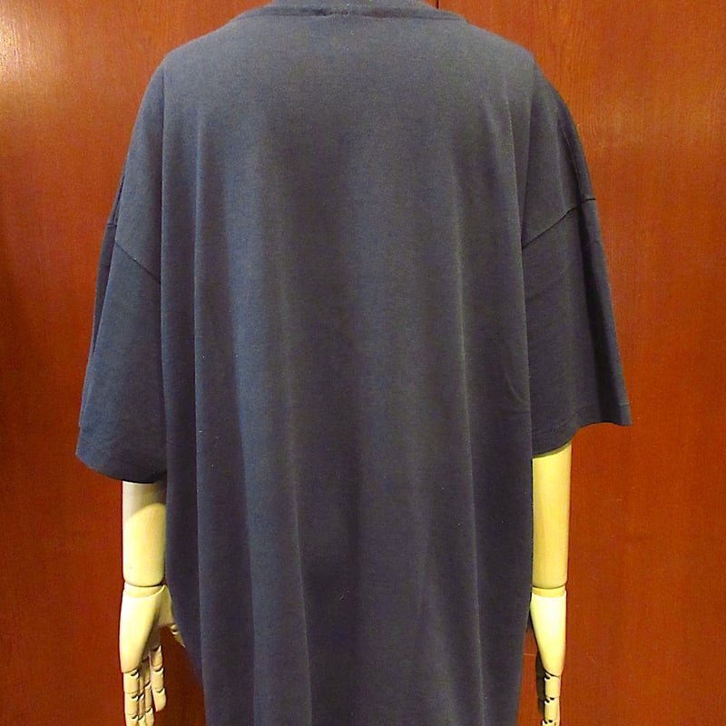 ビンテージ90's○ネイティブイーグル&ウルフプリントTシャツ黒