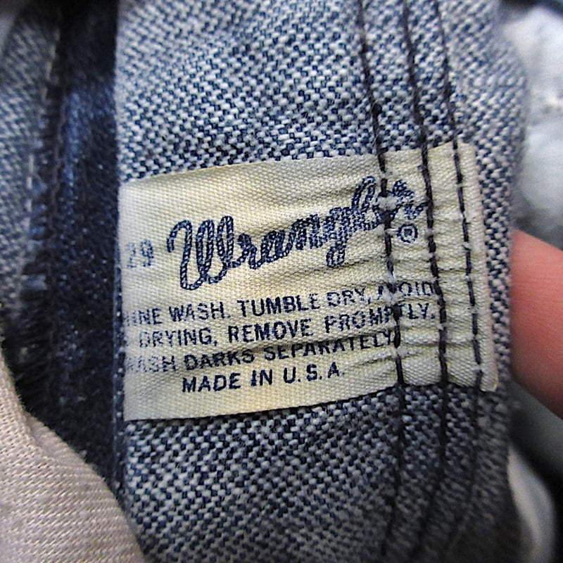 激ヒゲ Wrangler 60s〜70s 11MWZ 13MWZ USA製W32 ビンテージ60's70's○Wrangler 11MWZ or 13MWZ実寸W70cm○250518z3-m