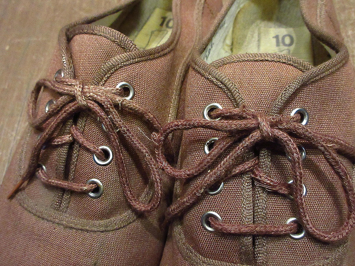ビンテージ70's○REGALキャンバススニーカー茶size 10○240729i1-m-sn