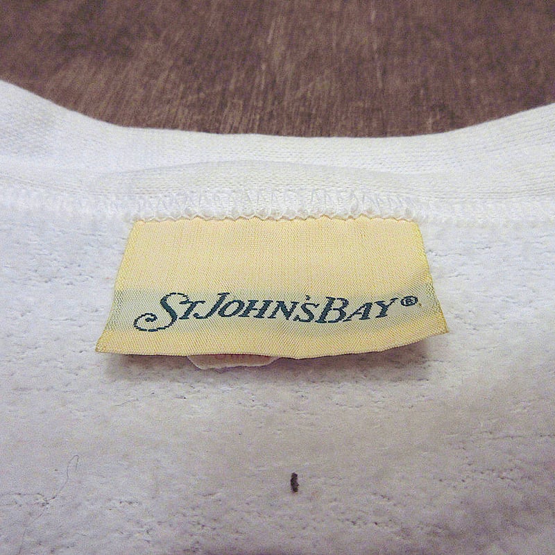 ビンテージ80's90's○STJOHN'S BAYスウェットカーディガン白size