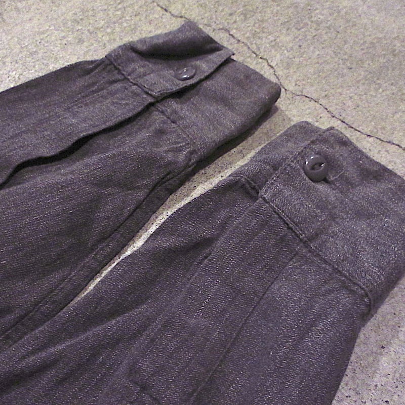 40s BAREKATマチ付シャンブレーシャツ 40's～ ダブル襟 マチ付き シャンブレーシャツ 実寸(XL位) | SOLD OUT