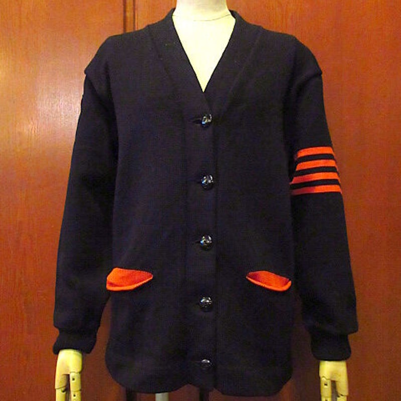 40s 50s【黒無地】希少 ウール カーディガン ブラック レタード ワーク 40s 50s【黒無地】希少 ウール カーディガン ブラック レタード