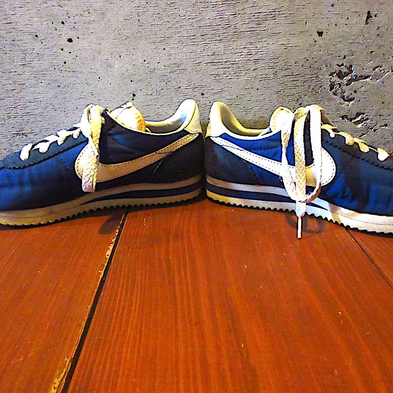 ビンテージ80's○NIKEナイロンコルテッツ紺size 5○260320j2-w-snk-2