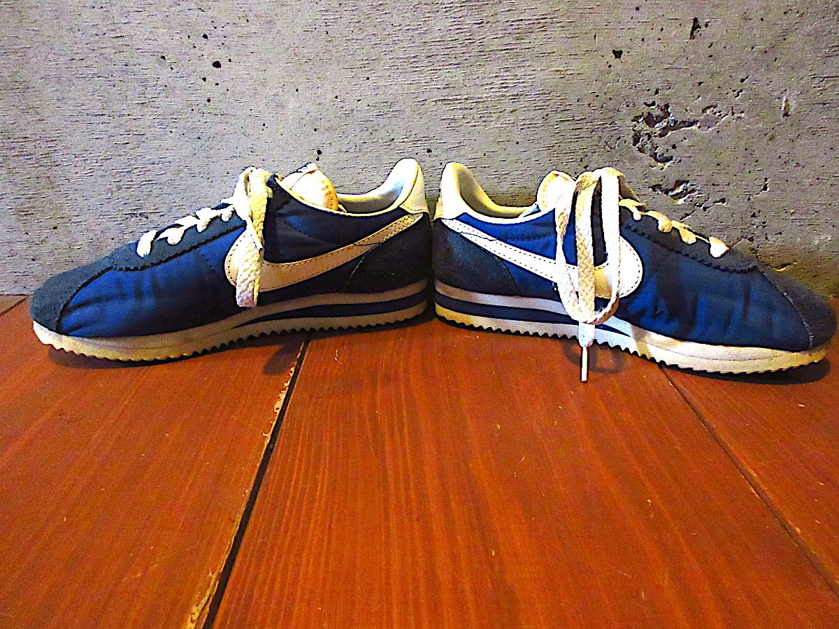ビンテージ80's○NIKEナイロンコルテッツ紺size 5○260320j2-w-snk-2