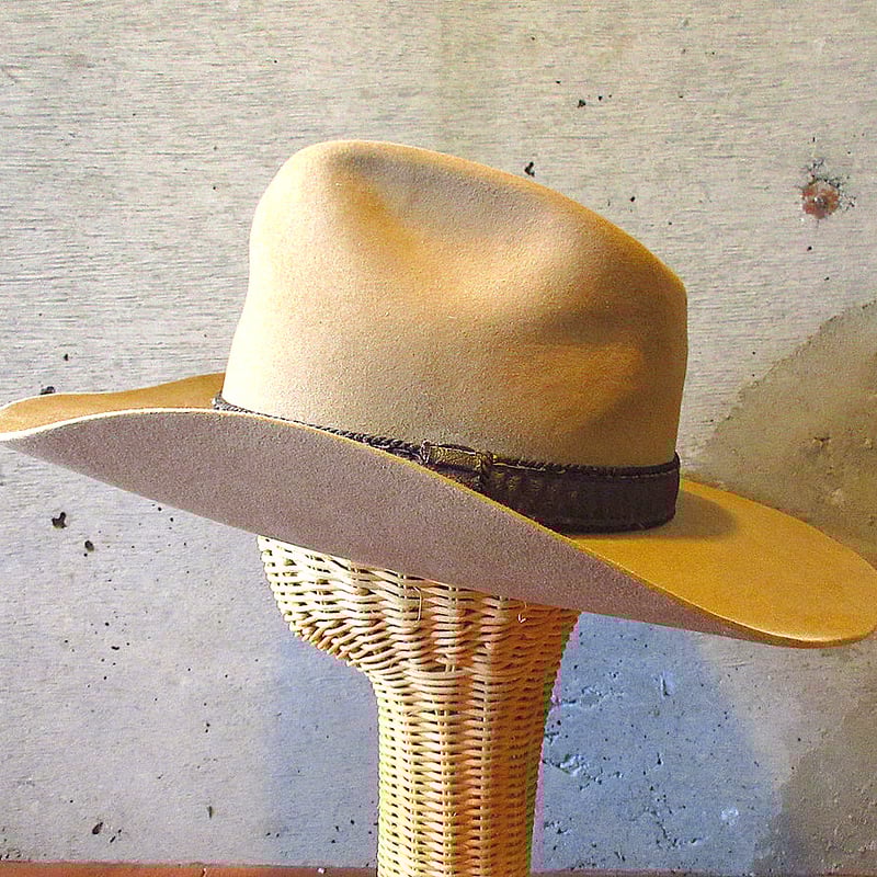 ビンテージ○STETSONカウボーイハットsize 7 1/4○240514k3-m-ht ビンテージ○STETSONカウボーイハットsize 7 1/4○240514k3-m-ht
