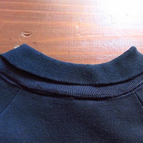 ビンテージ80's●襟付きクリスマスプリントスウェット黒size L●250211b2-m-sws猫トレーナー古着1980'sメンズ