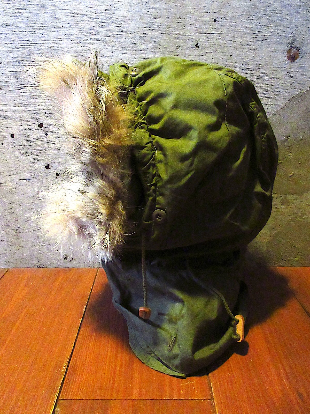 デッドストック コヨーテファー フード M65 72年 70s us army ビンテージ70's○DEADSTOCK U.S.ARMY M-65用コヨーテファーフード○25