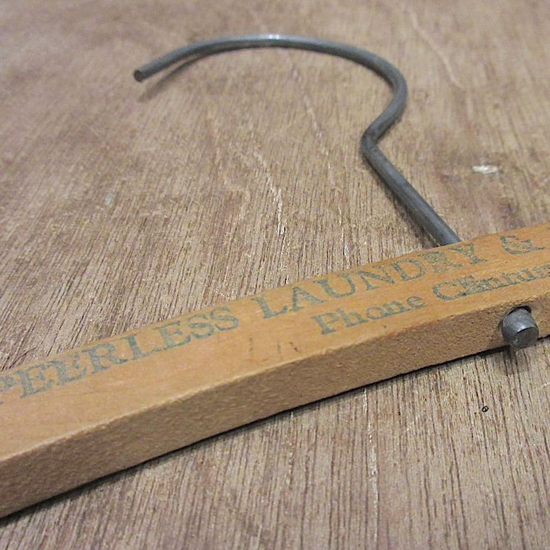 ビンテージ○ウッドハンガー5本セット○260225z2-otclct木製店舗什器