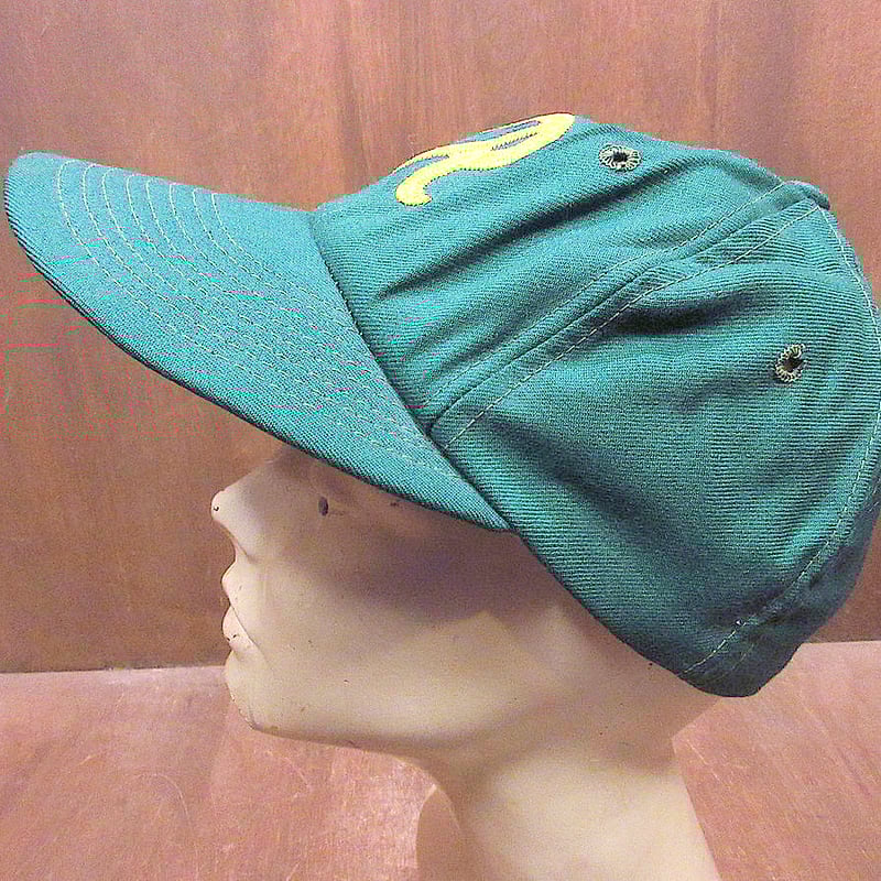 オールドジョー　six panel dress dess cap ビンテージ ビンテージ70's80's○R刺繍入り6パネルキャップ緑○231108j3-m