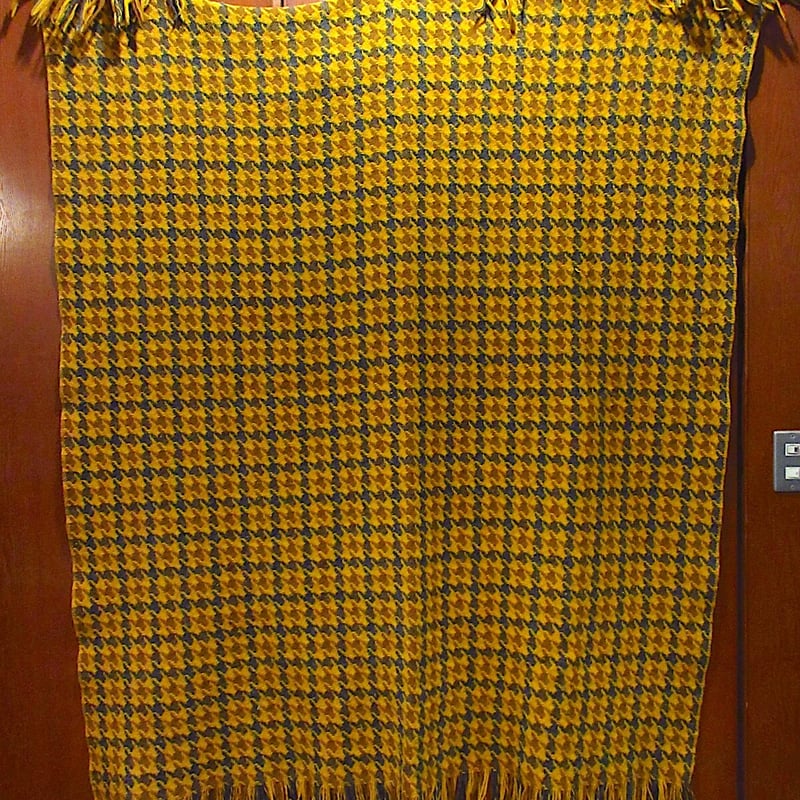 50s PENDLETON ウール ブランケット ビンテージ ペンドルトン ビンテージ50's○PENDLETON千鳥格子ウールブランケットsize約155cm ×約