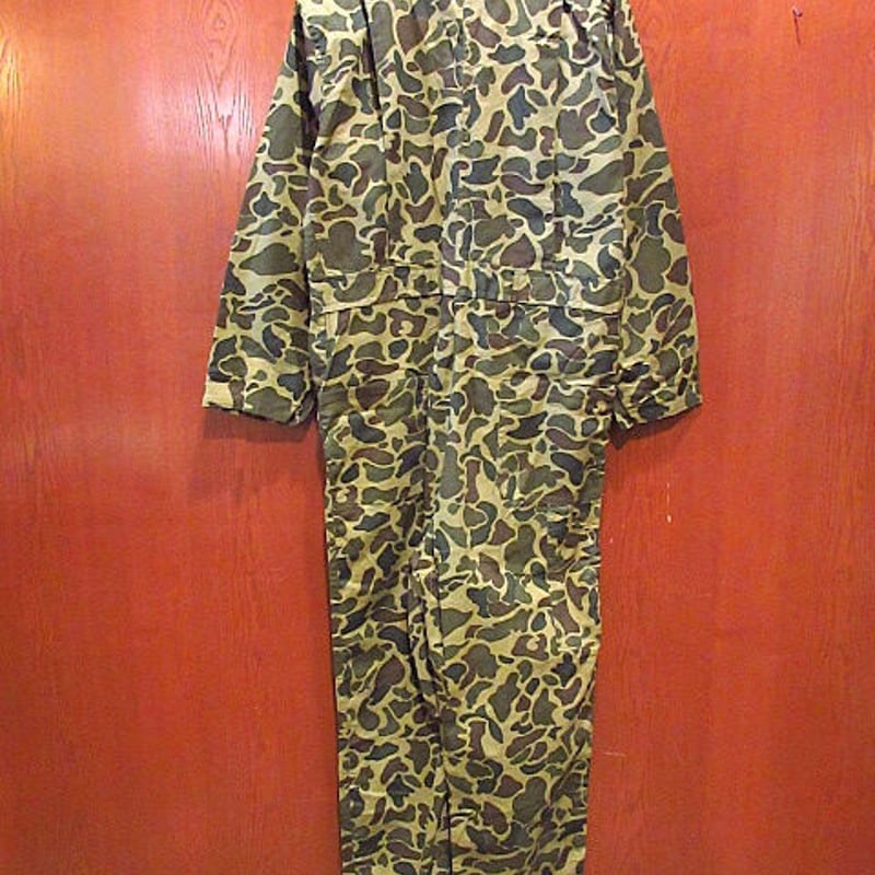 ビンテージ70's○K-martダックハンターカモオールインワンsize M