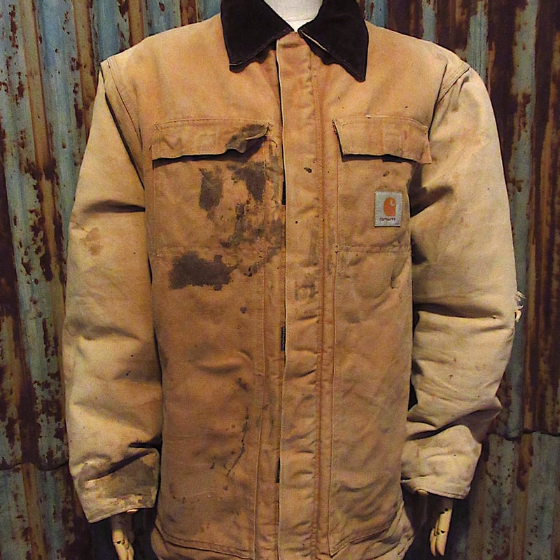 ビンテージ80's○Carharttトラディショナルコートsize 44○251209j3-m