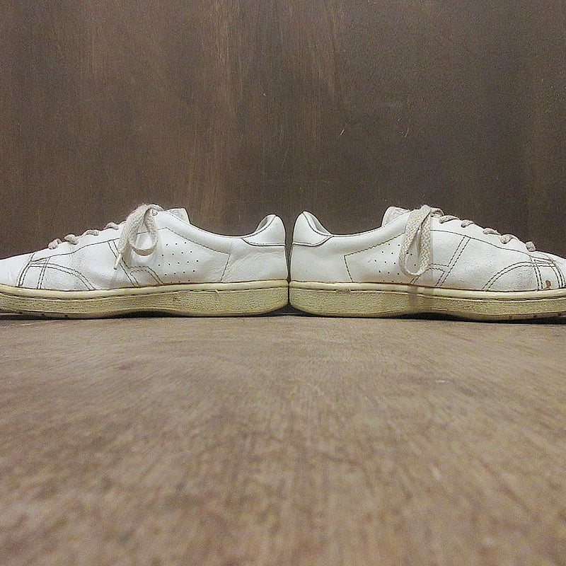 ビンテージ80's○STAR TREDSレザーテニスシューズ白○250228j6-m-snk-