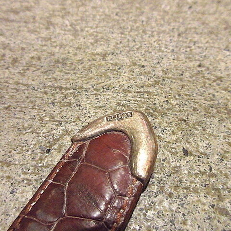 POLO RALPH LAURENアリゲーターベルト茶size 30○201205f1-blt