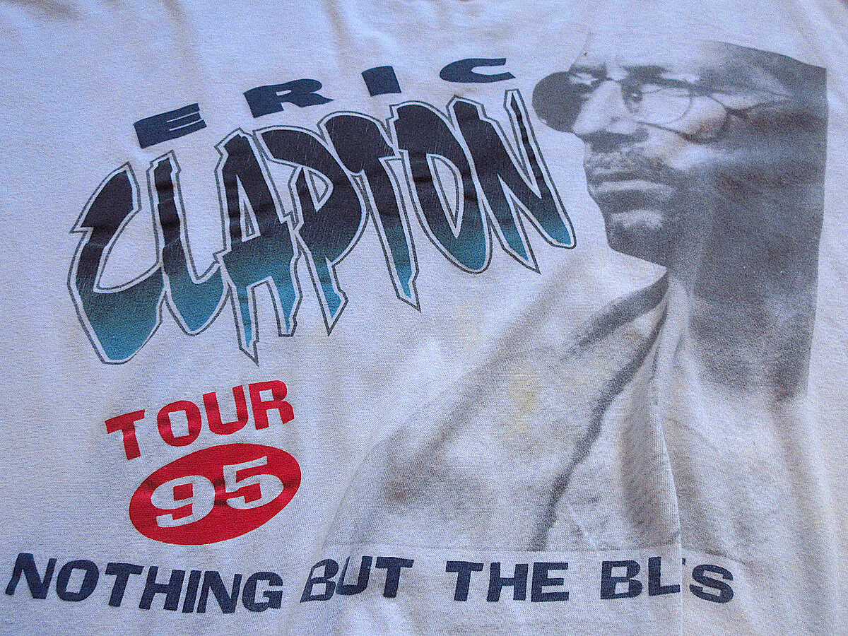 ビンテージ90's○ERIC CLAPTONツアープリントTシャツ白