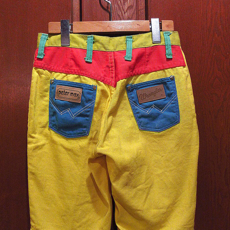 ビンテージ70's○Peter Max × Wranglerクレイジーパターンショーツsize...