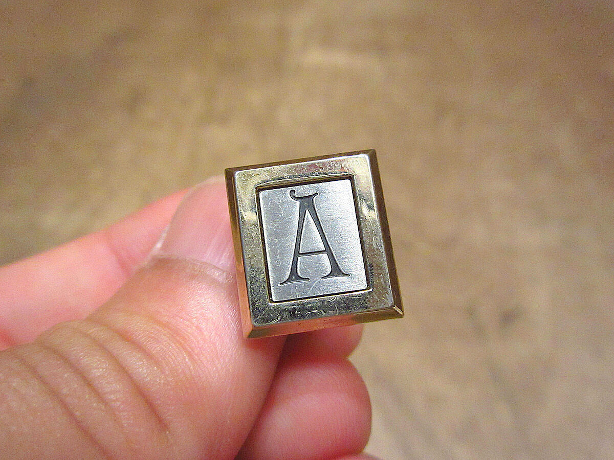 ビンテージ○HICKOK「A」イニシャルカフリンクス○230716i6-otacc