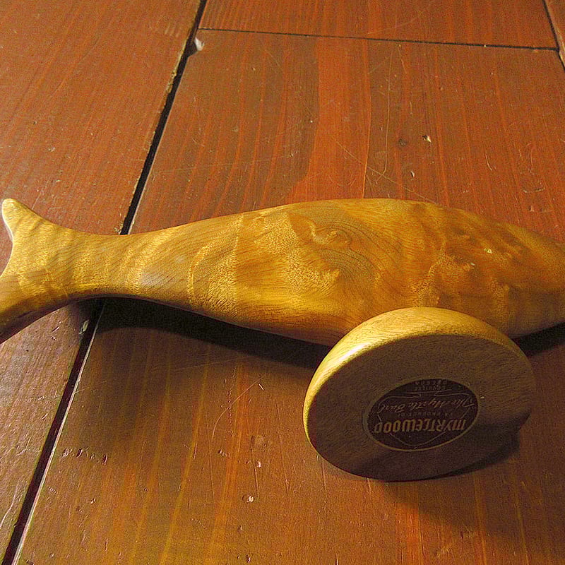 ビンテージ○IXOYEウッドペーパーウェイト○241013j7-otclct雑貨文鎮