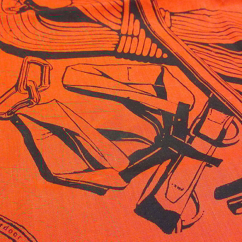 ビンテージ80's○REI 50周年記念バンダナ赤○220627i5-bnd 1980sアウト