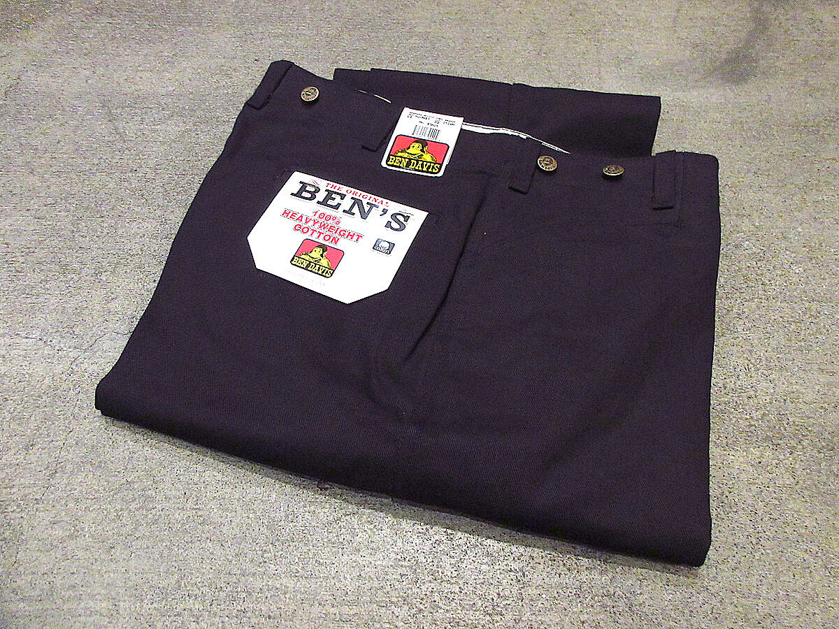 ビンテージ90's○DEADSTOCK BEN DAVISコットンワークパンツ黒 ビンテージ90's○DEADSTOCK BEN DAVISコットンワークパンツ黒