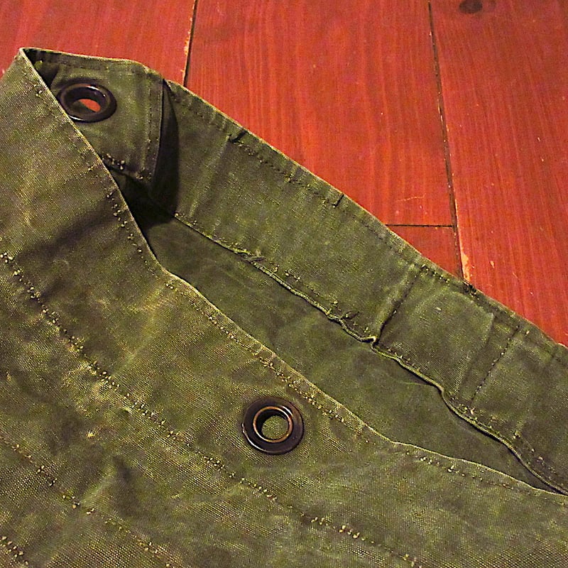 ビンテージ60's○ミリタリーステンシル入りキャンバスダッフルバッグ