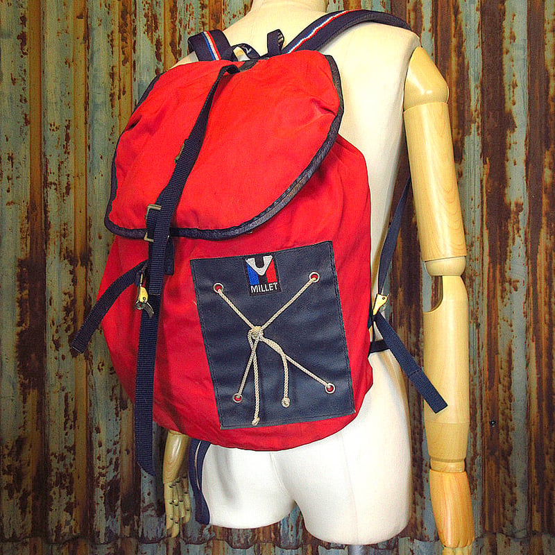 ビンテージ○Sacs Milletナイロンバックパック○240713k3-bag-bp 