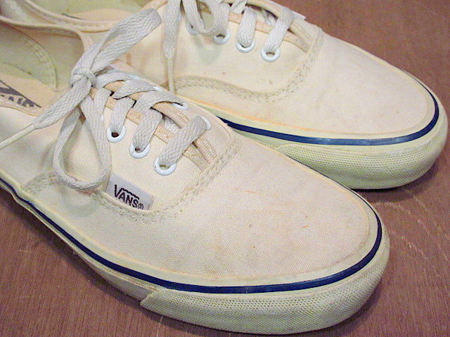 ビンテージ90's○MADE IN U.S.A. VANSオーセンティック生成り Size 7 ビンテージ90's○MADE IN U.S.A. VANSオーセンティック生成り Size 7