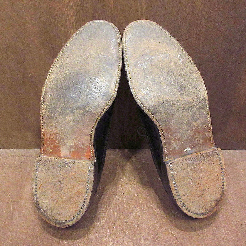 靴 60s Florsheim Varsity 20686 Black ビンテージ60's○FLORSHEIM
