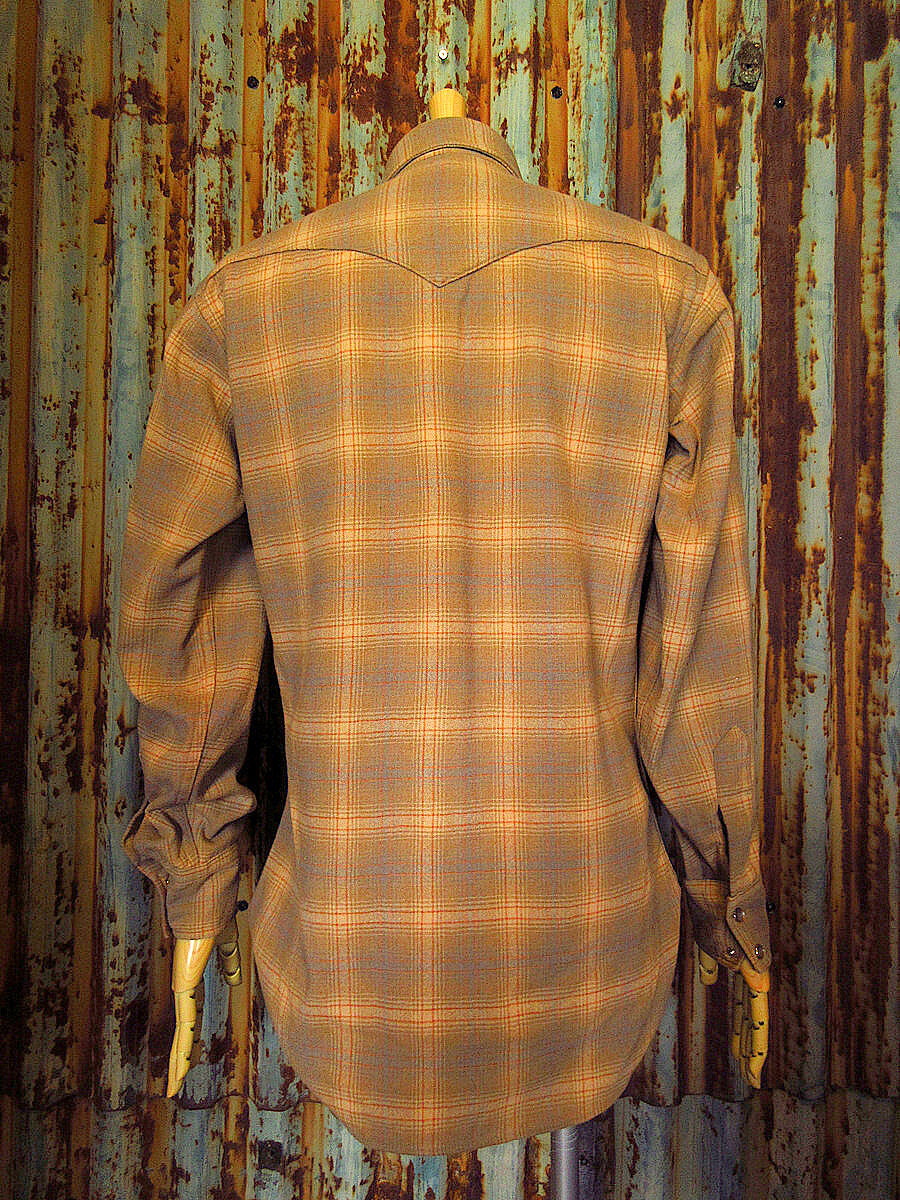 PENDELTON ウエスタンシャツ ウールシャツ ヴィンテージ 古着 70s 70's PENDLETON Wool Western Shirt USA製 SIZE M 70年代 ペン