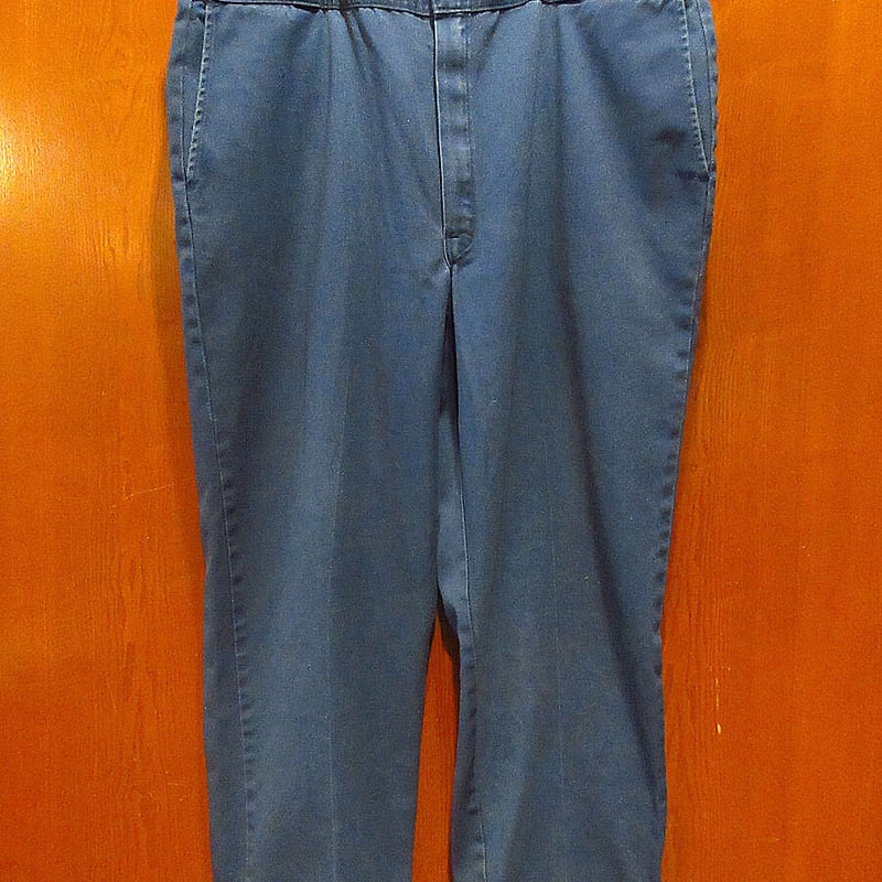 美品】90s Dickies USA製 874 ワークパンツ ネイビー 古着 90s USA製 Dickies 874 コットンツイル ワーク チノ パンツ