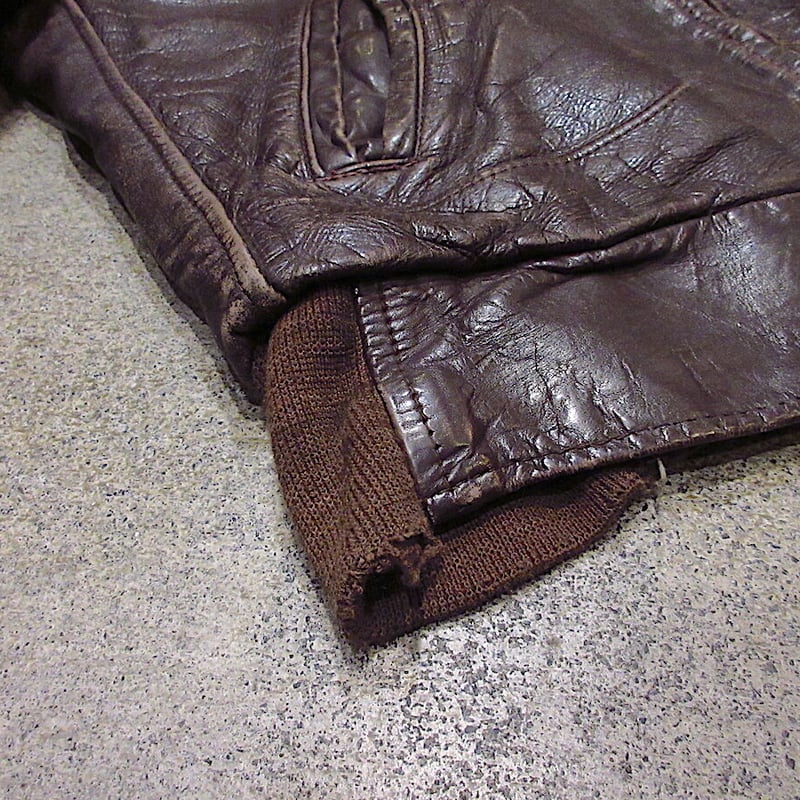 ビンテージ70's○Sears Oakbrook Sportswear裏地ボアレザージャケット