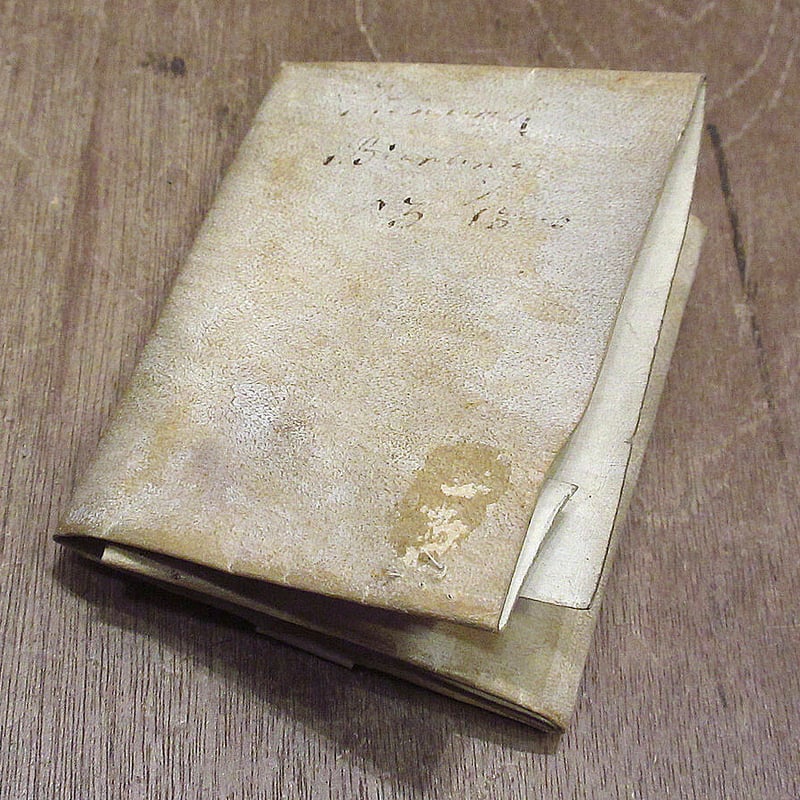 古い手紙束　公証人　アンティーク　フランス　ヴィンテージ　一点物　no.182 19世紀の手紙束(封筒) – France Antique 銀色アンティーク