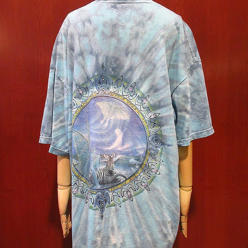 ビンテージ90's○Jimi HendrixプリントタイダイTシャツsize XL○24060