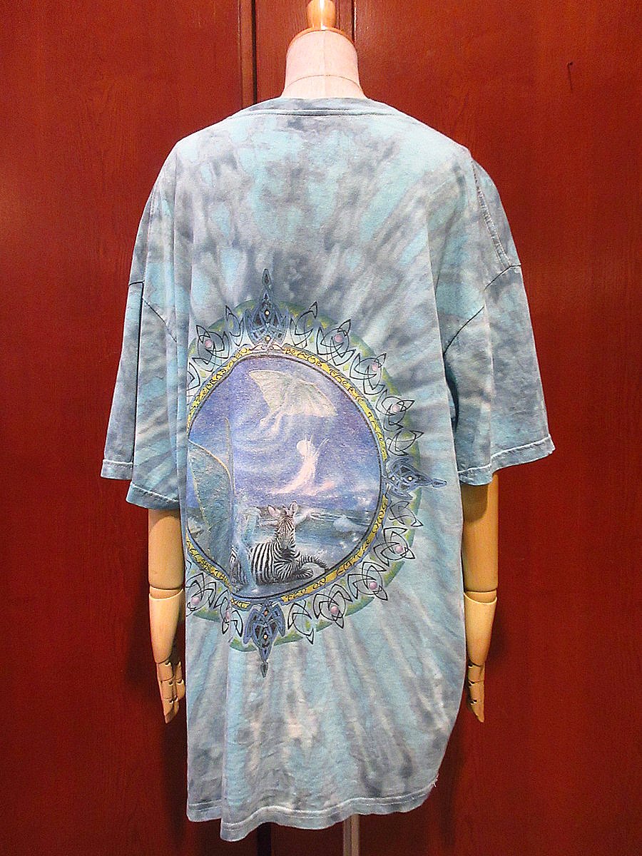 ビンテージ90's○Jimi HendrixプリントタイダイTシャツsize XL○24060