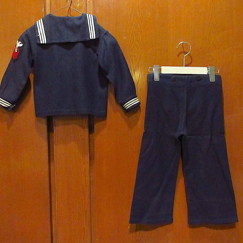 ビンテージ40's○キッズセーラーシャツ&セーラーパンツ○220514r8-k