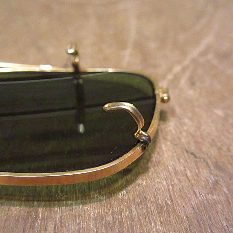 ビンテージ50's60's○ケース付きAmerican Opticalクリップオン48-18○
